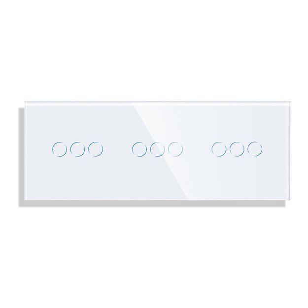 Trivietis tripolis sensorinis jungiklio dangtelis Feelspot, baltas