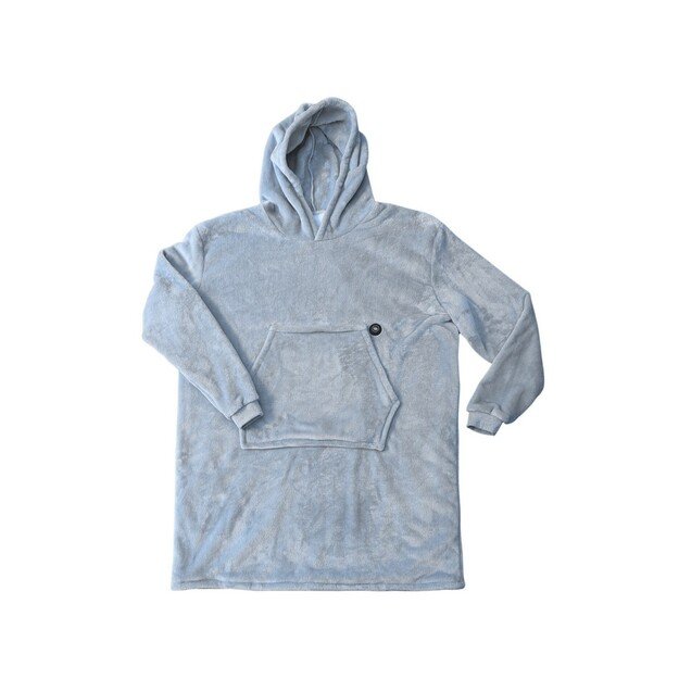 &Scaron;ildantis mink&scaron;tas pončas Glovii GU1G su USB jungtimi, pilkas 5