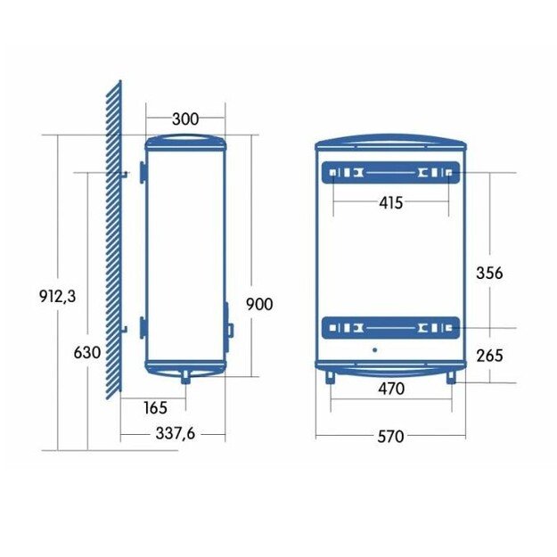 Elektrinis vandens &scaron;ildytuvas CATA CTRS-80 REV SLIM Smart (boileris) 4