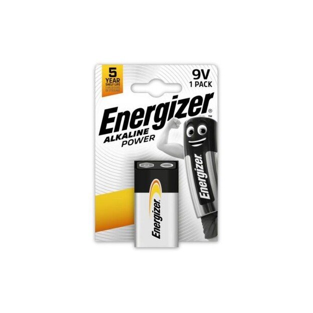 &Scaron;arminė baterija 6LR61 (1604, 6F22) 9V Alkaline Power Energizer