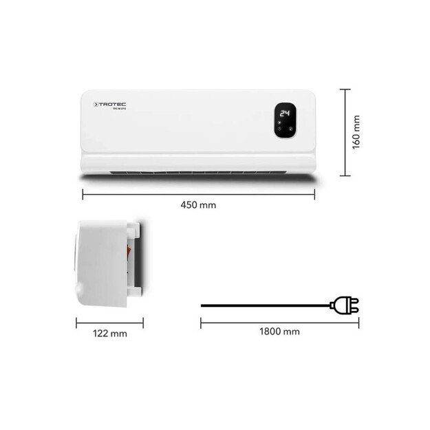 Sieninis elektrinis &scaron;ildytuvas Trotec TFC-W 27 E 5