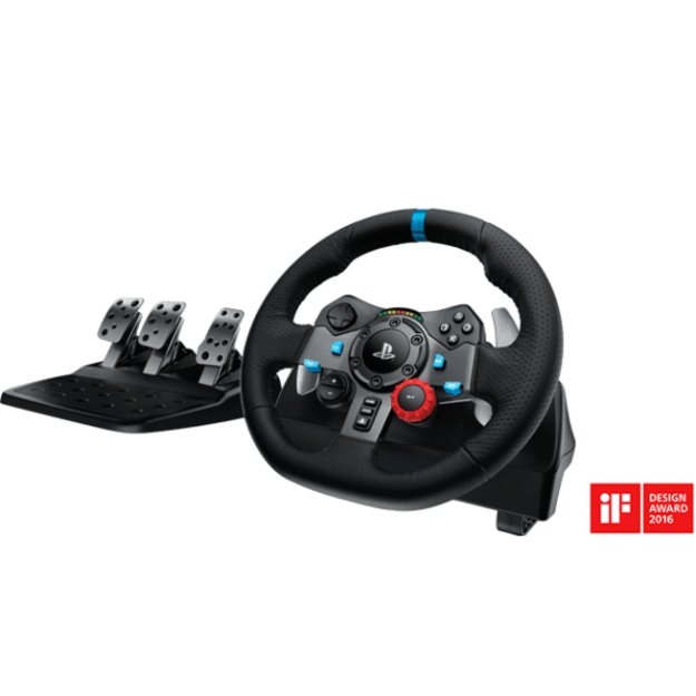 Logitech G29 Driving Force Steering Wheels & Pedals (PlayStation4 ir PC) Žaidimų Vairas