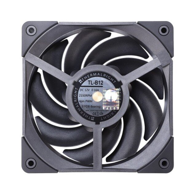 Thermalright TL-B12 PWM Black (120mm) (Juodas) Ventiliatorius