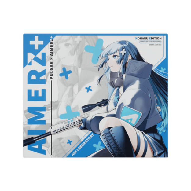 Superglide Glass V2 Aimerz Koharu Edition XL (490 x 420 x 1.5mm) Stiklinis Pelės Kilimėlis