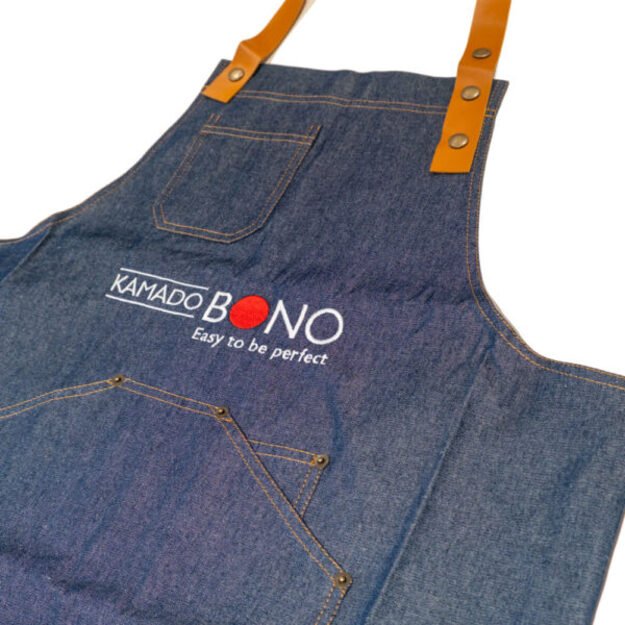 Grilintojo prijuostė su natūralia oda Kamado BONO