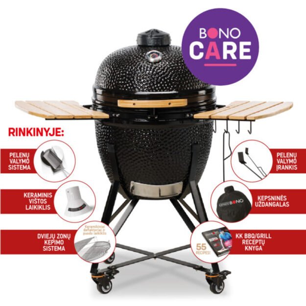 Keramikinė kepsninė Kamado Bono Grande 23