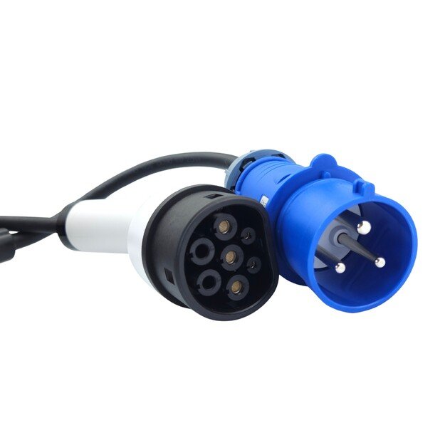 Elektromobilių įkroviklis Reach PEVC7 1 fazė Type2 32A 7kW 5.0m 1