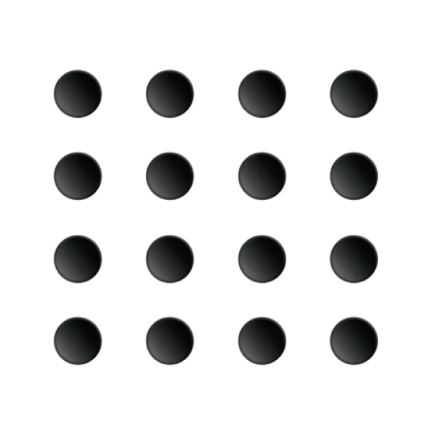 Pulsar UHMW-PE Dots Skate Black (⌀6.6mm x 16pcs.) (Juodi) Pakaitiniai Mouse Feet