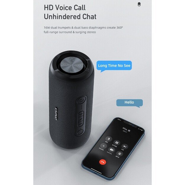 Bluetooth ne&scaron;iojamas garsiakalbis Awei Y669 31W juodas 5