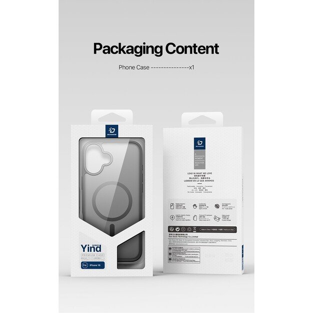 Dėklas Dux Ducis Yind Apple iPhone 16 juodas 5