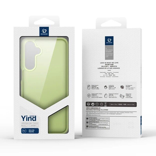 Dėklas Dux Ducis Yind skirtas Samsung A165 A16 4G/A166 A16 5G žalias 5