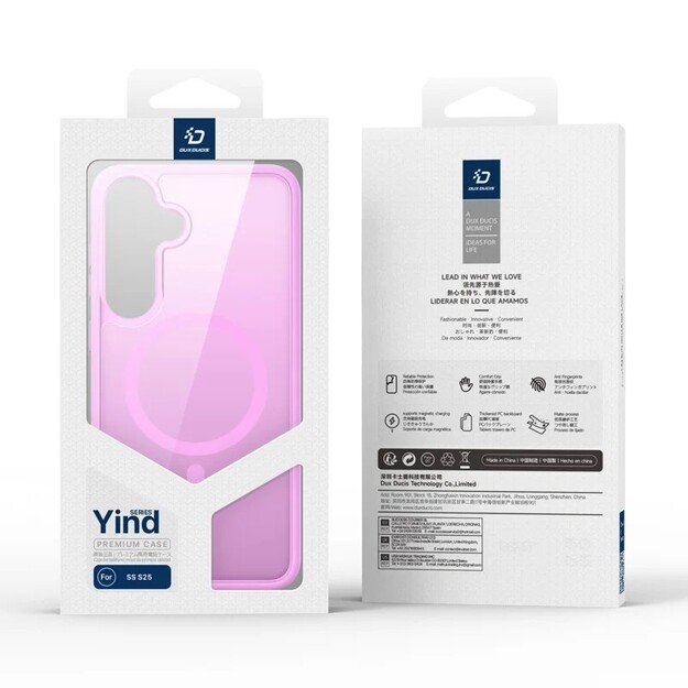 Dėklas Dux Ducis Yind skirtas Samsung S936 S25 Plus rožinis 5