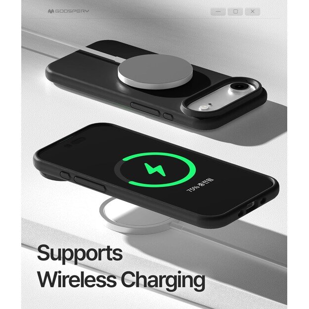 Dėklas Mercury Pure Magsafe Silicon Case Apple iPhone Air juodas 4