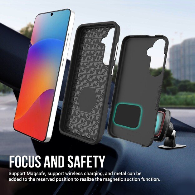 Dėklas Perfectionists Triangle Case Samsung G991 S21 5G juodas 4