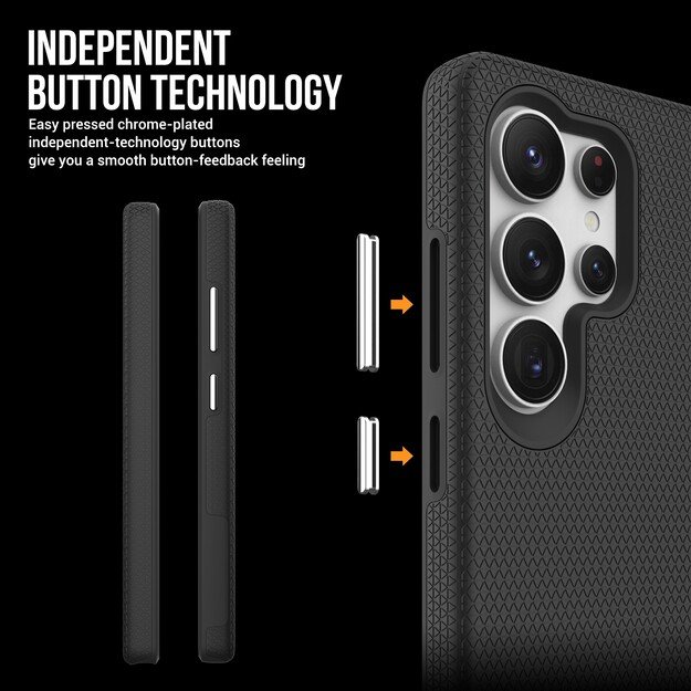 Dėklas Perfectionists Triangle Case Samsung S908 S22 Ultra 5G juodas 4