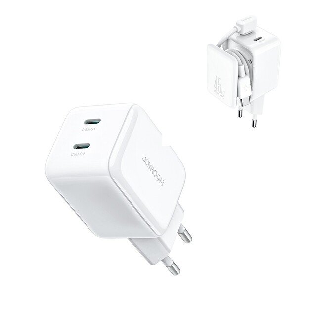 Įkroviklis Joyroom JR-TCL05 45W 2xUSB-C baltas 1