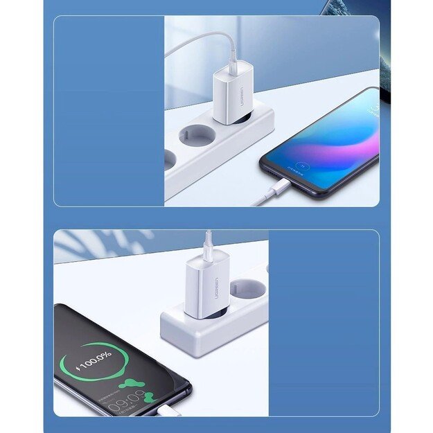 Įkroviklis Ugreen CD137 20W USB-C baltas 4
