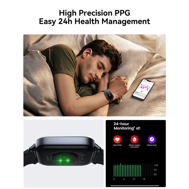 I&scaron;manusis laikrodis Joyroom JR-FT3S Fit-Life Series (Make/Answer Call) Space Grey 5