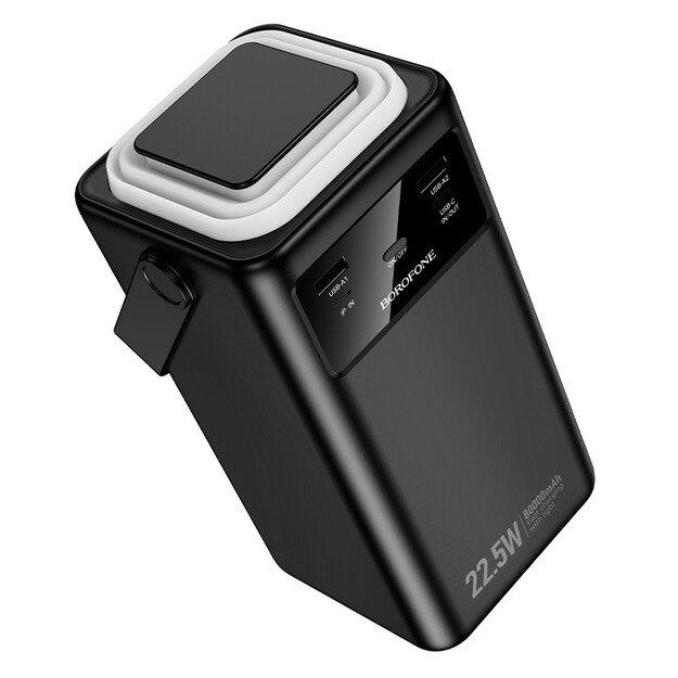 I&scaron;orinė baterija Power Bank Borofone BJ65B 22.5W 80000mAh juoda 2