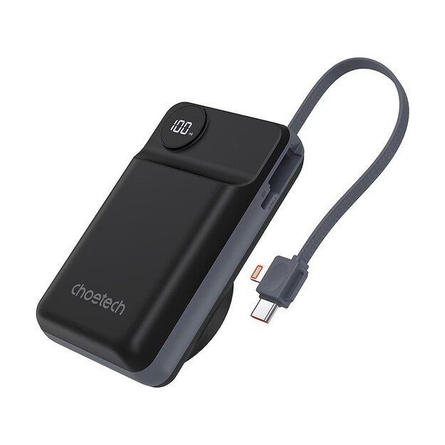 I&scaron;orinė baterija Power Bank Choetech B696 15W Magsafe 20000mAh juoda