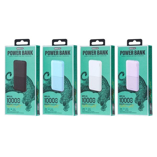 I&scaron;orinė baterija Power Bank Remax RPP-23 12W 10000mAh juoda 2