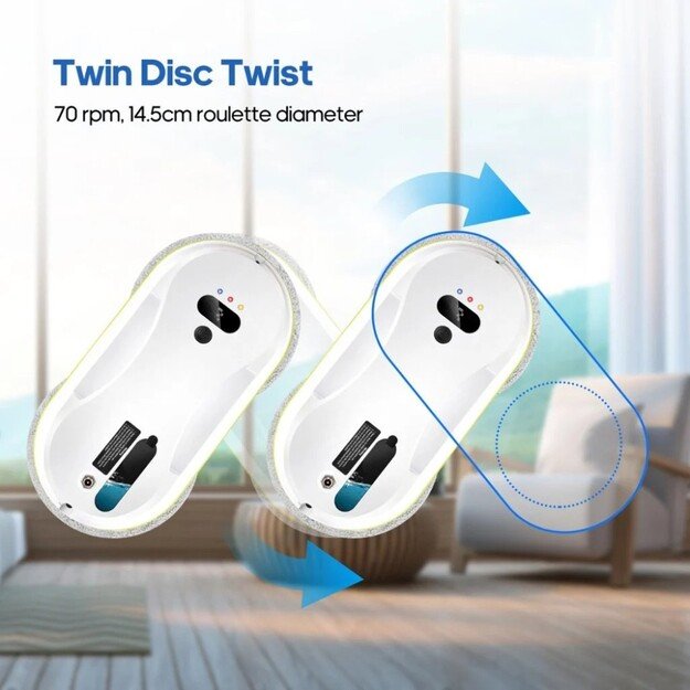 Langų valymo robotas Reach W15S baltas 6