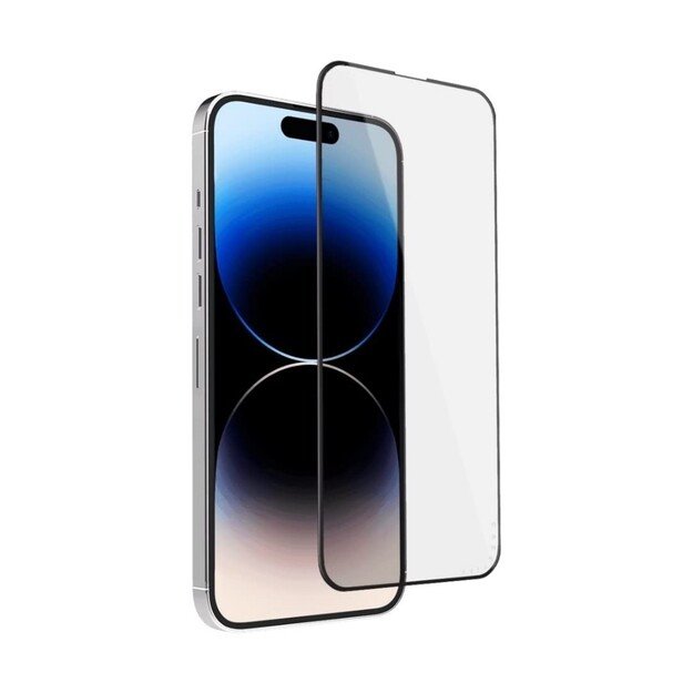 LCD apsauginis stikliukas 2.5D Tellos Apple iPhone 17/17 Pro juodas 1