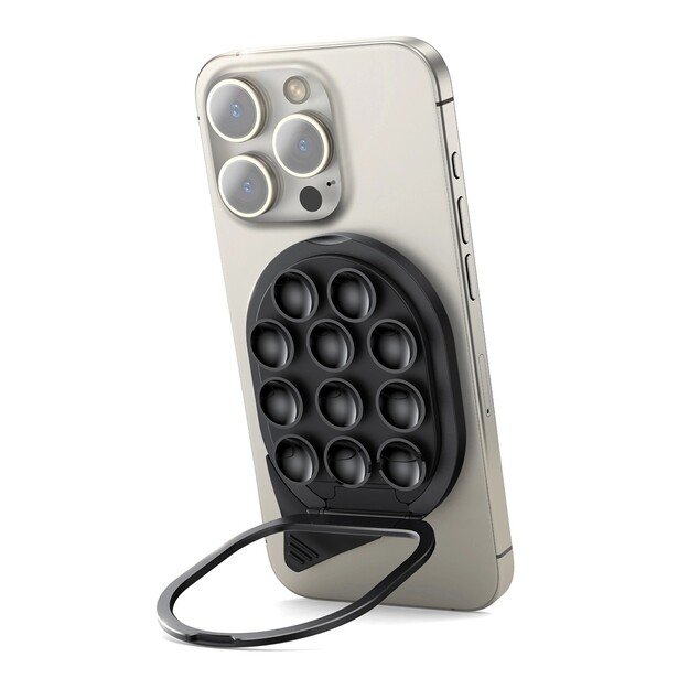 Magnetinis telefono laikiklis su siurbtukais Joyroom JR-ZS418 juodas 1