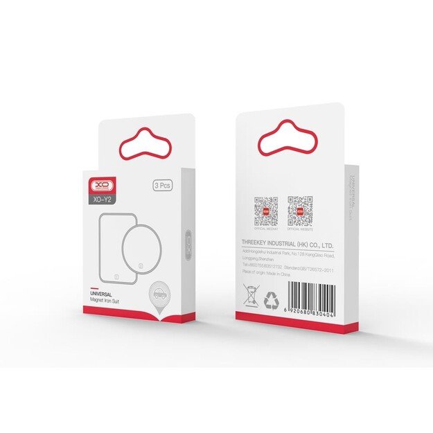 Metalinės plok&scaron;telės magnetiniam telefono laikikliui XO Y2 3 vnt. 1
