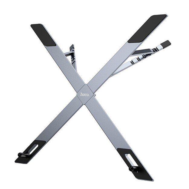 Sulankstomas ne&scaron;iojamo kompiuterio stovas Hoco HD9 pilkas 3