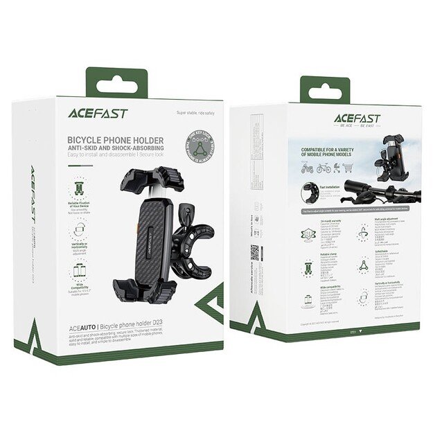 Telefono laikiklis dviračiui Acefast D23 juodas 5