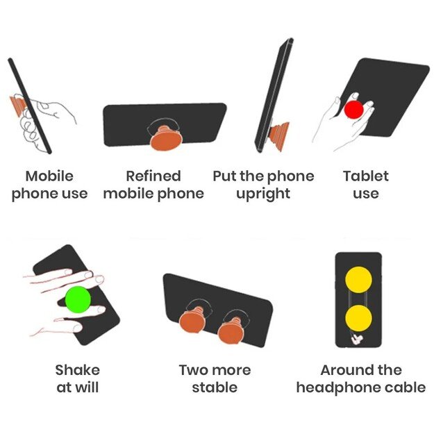 Telefono laikiklis POPsocket Rectangle baltas 1