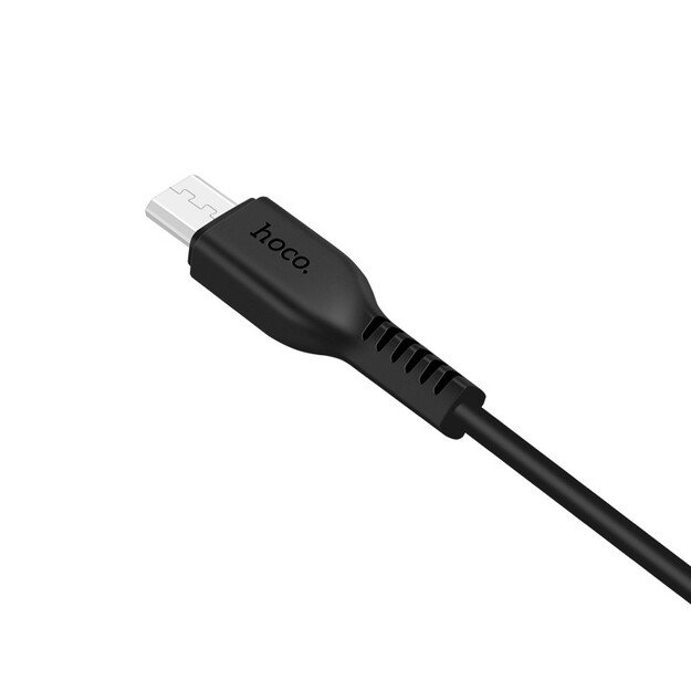 USB kabelis Hoco X20 USB-A to MicroUSB 2.0m juodas 1
