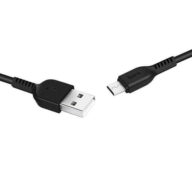 USB kabelis Hoco X20 USB-A to MicroUSB 2.0m juodas 2
