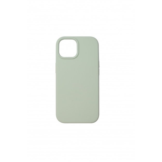 JM MAGSAFE REGULAR DEFENSE SILICONE for iPhone 15 Light Green 2