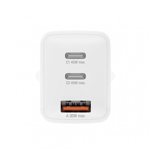 Wall Charger PDPlug Trio 45W GaN 2C+1A white 3
