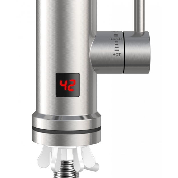 Elektrinis momentinis vandens &scaron;ildytuvas Thermex Ruby 3000 su lanksčiu čiaupu 3