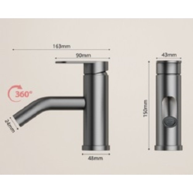 Mai&scaron;ytuvas praustuvui B-13 black 1