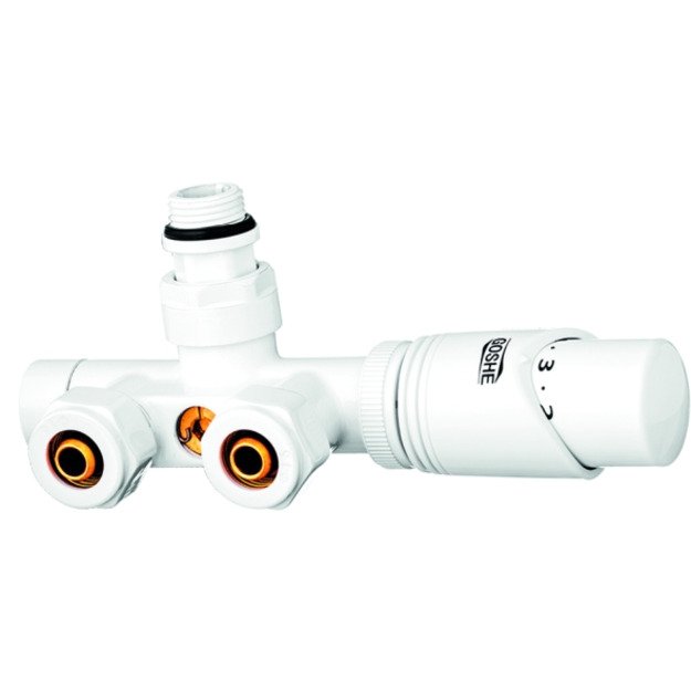 Vožtuvas termostatinis gyvatukui 0300.332 de&scaron;ininis baltas