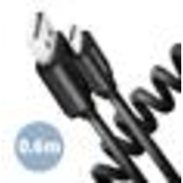 CABLE USB-C TO USB2.0 0.6M/TWISTER BLK BUCM-AM10TB AXAGON 1