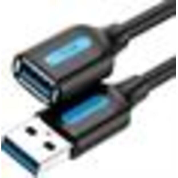 CABLE USB3.0 MALE TO FEMALE/3M BLACK CBHBI VENTION 1