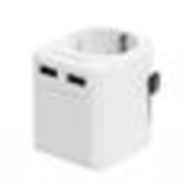 POWER ADAPTER EU TO UNIV. 12W/WHT TPA-EU2A12-01-W GEMBIRD 1