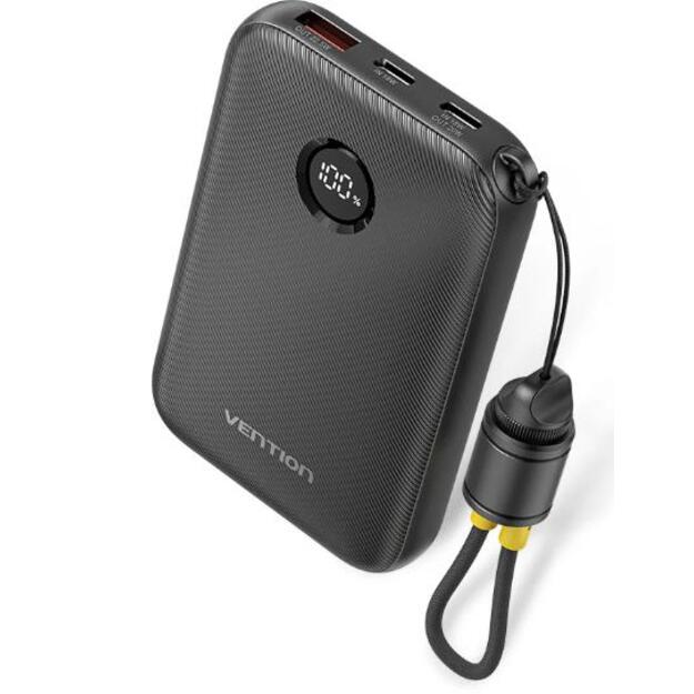 POWER BANK USB 10000MAH 22.5W/BLACK FKAB0-C VENTION