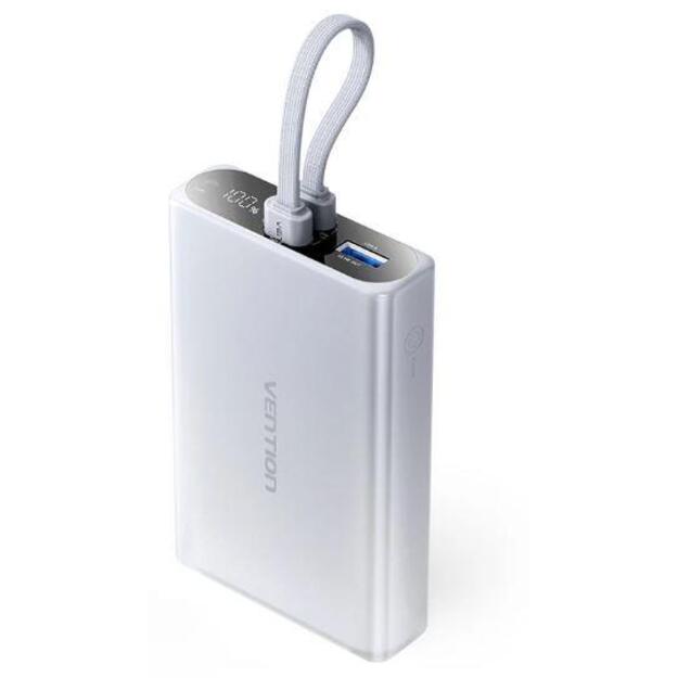 POWER BANK USB 10000MAH 22.5W/GRAY FHZM0 VENTION