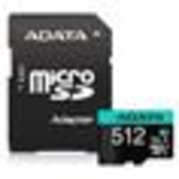 MEMORY MICRO SDXC 512GB W/AD./AUSDX512GUI3V30SA2-RA1 ADATA 1