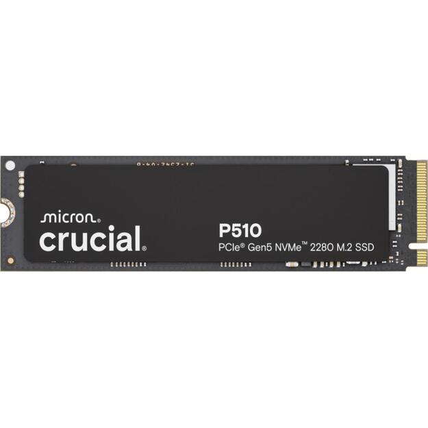 SSD|CRUCIAL|P510|1TB|M.2|PCIe Gen5|NVMe|TLC|Write speed 9500 MBytes/sec|Read speed 11000 MBytes/sec|TBW 600 TB|CT1000P510SSD8