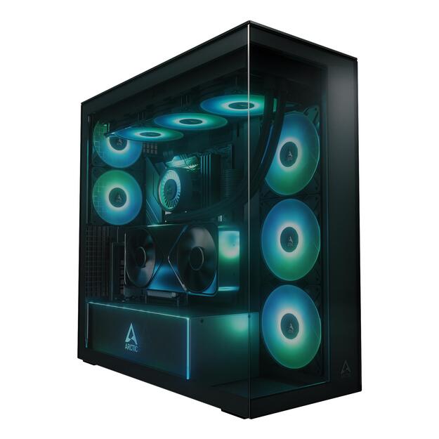 Case|ARCTIC|Xtender VG (Black)|Case product features Transparent panel|Not included|Colour Black|ACPCC00016A