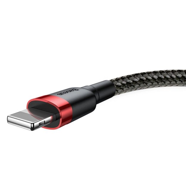 Baseus Cafule USB-A / Lightning 2.4A QC 3.0 cable 1 m - black and red 1