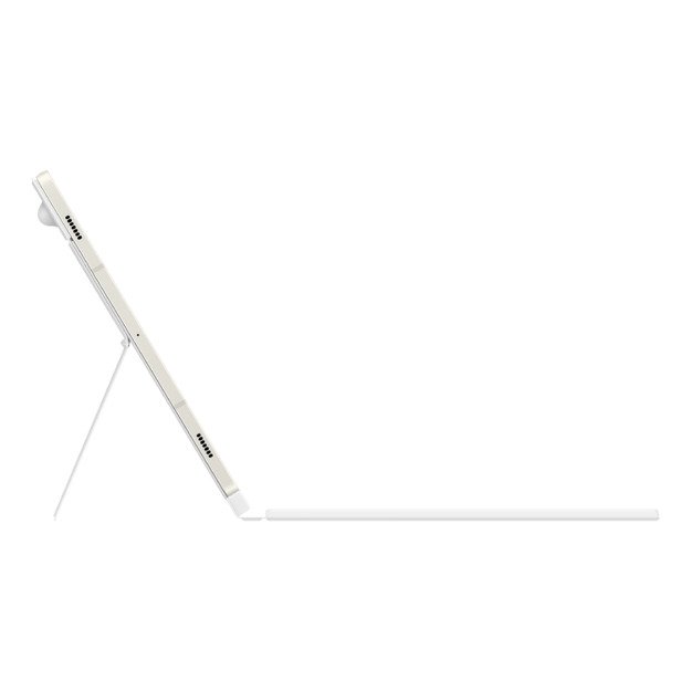 DX725UW Book Cover Keyboard Samsung Galaxy Tab S9/S9 FE/S10 FE/S10 Lite, White