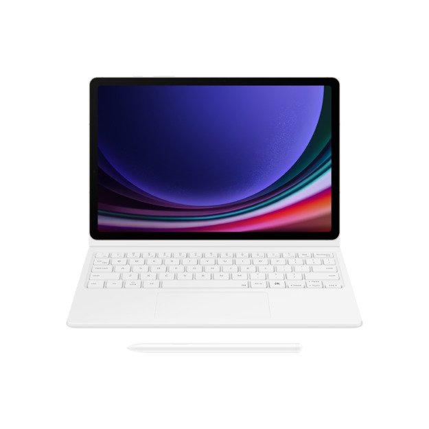 DX725UW Book Cover Keyboard Samsung Galaxy Tab S9/S9 FE/S10 FE/S10 Lite, White 3